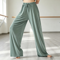 Nouveaux pantalons de danse moderne, pantalons à jambes larges pour la pratique et la performance de la danse classique