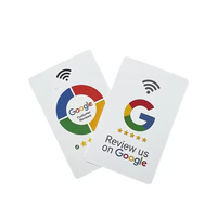Precio de fábrica personalizado PVC NFC sin contacto Impresión Logo Código QR Tarjeta DE REVISIÓN DE Google