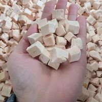 Friandises pour animaux de compagnie : Granulés de poulet lyophilisé Premium, Riches en protéines, pour chats et chiens, Viande séchée naturelle, Poitrine lyophilisée Halal