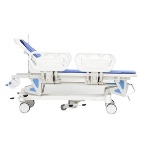 Cama de transporte médico, fabricante de camillas para endoscopia gastrointestinal, carrito multifuncional con elevación y respaldo ajustable. - Product Image 1