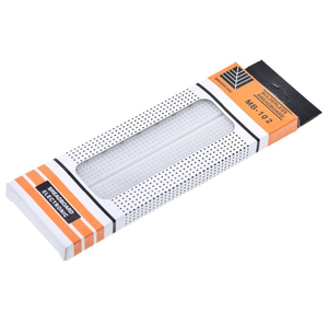 Placa <span class=keywords><strong>de</strong></span> Pruebas sin Soldadura <span class=keywords><strong>de</strong></span> 830 Puntos MB102, <span class=keywords><strong>Precio</strong></span> <span class=keywords><strong>de</strong></span> Fábrica, Placa <span class=keywords><strong>de</strong></span> Prototipos PCB para Desarrollo <span class=keywords><strong>de</strong></span> Circuitos Electrónicos DIY - Product Image 2