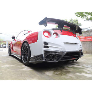 Aggiornamento Top Secret stile metà fibra di carbonio Car Body Kit paraurti posteriore per auto per <span class=keywords><strong>Nissan</strong></span> <span class=keywords><strong>GTR</strong></span> R35 2008-2019 - Product Image 6