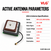 Antenne patch céramique GNSS active à gain élevé GPS L1/L5 BeiDou B1/B2a 3~3.6V Module de positionnement et de suivi à faible bruit avec amplificateur 2:1