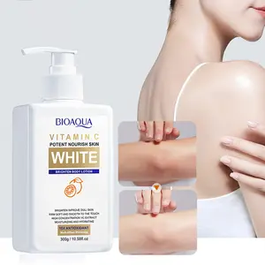 BIOAQUA Custom Private Label Organic Vitamin C Lotion Body Cream Moisturizing Whitening Body Lotion For Black Skin