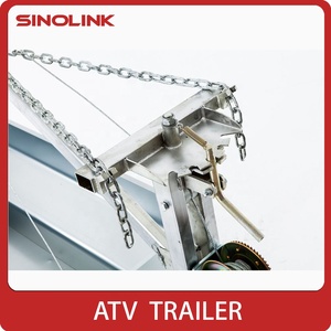 Remolque para ATV, Remolque Utilitario Pequeño para ATV para Madera, Remolque de Carga Baja, <span class=keywords><strong>Remolques</strong></span> Utilitarios <span class=keywords><strong>Pequeños</strong></span> para ATV - Product Image 4