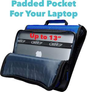 Maletín Portafolios Oficial Portátil Negro Case-it, Bolsa para Computadora de Gran Capacidad para Viajes de Negocios, con Cierre Mighty Zip Tab - Product Image 6