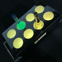 OEM personnalisé métal acrylique 8 bouteilles bouteille de champagne LED Plateau de service discothèque bar lounge VIP présentoir seau à glace
