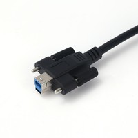 Caméra industrielle Câble USB 3.0 a vers Type-B avec verrouillage à vis 4-40 Cordon USB a vers 3.0 B Câble USB 3.0 a vers B