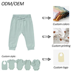 Pantalons pour bébés en coton biologique en gros, pantalons-couches pour bébés de 0 à 24 <span class=keywords><strong>mois</strong></span>, pantalons pour filles et garçons - Product Image 6