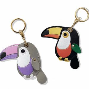 Pu Toucan-Shaped <b>Bag</b> Purse <b>Charm</b> Tote & Backpacks Leather Bird Keychain Pendant for Gifts - Product Image 2