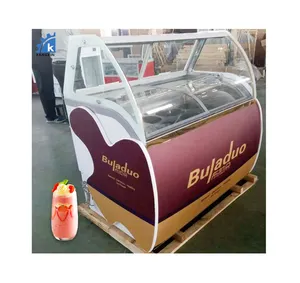 New accessories display ice cream display freezer popsicle gelato ice cream square and round box showcase ice cream machine