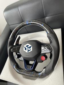 Volant en fibre de carbone pour Volkswagen <span class=keywords><strong>Golf</strong></span> 8 GTI Polo, modification et amélioration du volant - Product Image 5