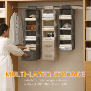 <span class=keywords><strong>2025</strong></span> Mới Xách Tay Tiết Kiệm Không Gian Có Thể Gập Lại Treo Tủ Quần Áo Tổ Chức 6-Kệ PVC Vải Cho Tủ Quần Áo Lưu Trữ Giày Có Thể Tháo Rời - Product Image 2