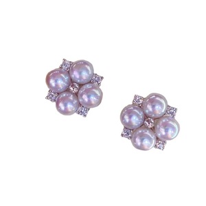 Accessoires de perles en argent S925 pour boucles d'oreilles avec perles de 5-6 mm 21447 Support creux pour plusieurs perles pour femmes élégantes - Product Image 5