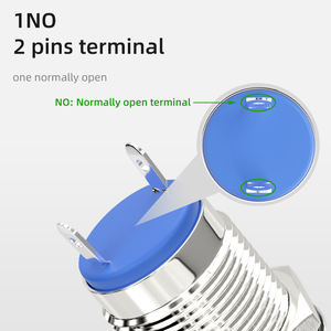 Thép không gỉ IP65 không thấm nước push <span class=keywords><strong>button</strong></span> thiết bị điều khiển trong giây lát Báo Chí thường mở pushbutton ChuyểN 12 mét - Product Image 4