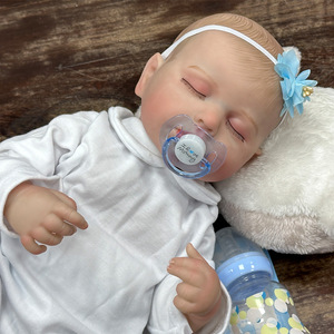 ตุ๊กตา <span class=keywords><strong>LouLou</strong></span> Reborn ไวนิล ขนาด 50 ซม. สำหรับเด็กผู้ชายและเด็กผู้หญิง ดีไซน์ตาปิด วัสดุนุ่ม ช่วยให้หลับสบาย ตุ๊กตาของเล่นนุ่มๆ สไตล์ตัวละคร - Product Image 6