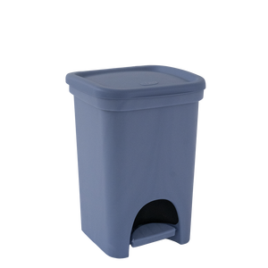 Poubelle à pédale Colors 6L, bleue, en plastique, avec pédale pour cuisine et salle de bain - Product Image 1