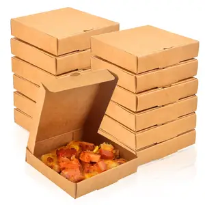 Fabrieksprijs Hoge Kwaliteit Op Maat Biologisch Afbreekbare Pizzadoos Groothandel Bulkkartonnen Pizzadoos