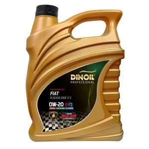 Huile moteur DINOIL SAE 0W-20 FIAT 200LT Premium Européenne ACEA C5 pour voitures diesel, essence et hybrides - Product Image 1
