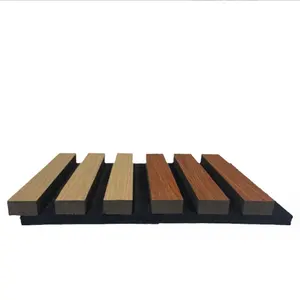 supplier pattern decoration wood slat polyester acoustic panel made in China