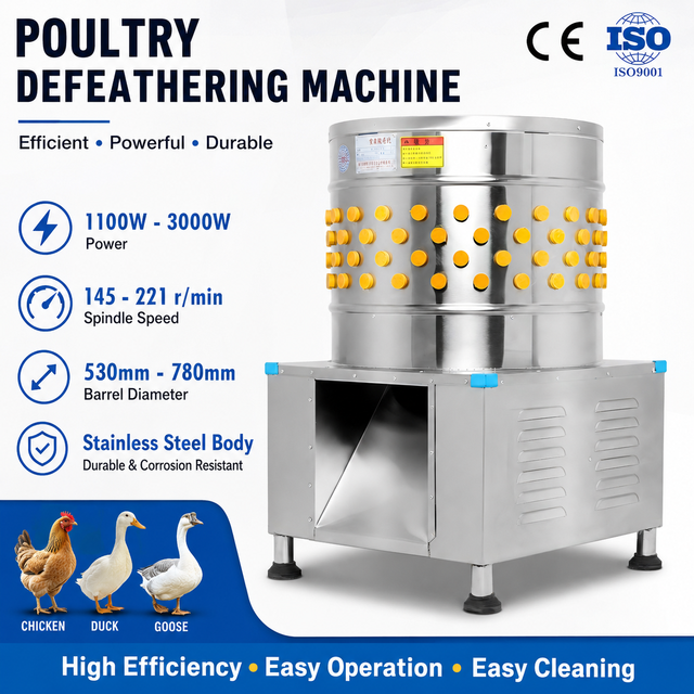 Industrial Chicken Feather Plucking Machine Electric Poultry Plucker Machine for Chicken Duck Goose Slaughter Processing