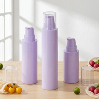 Flacon Airless de Luxe 20ml 30ml 50ml pour Crème Contour des Yeux, Emballage Portable, Flacon Pompe à Lotion, Cosmétiques, Bouteille Sous Vide en Plastique PP