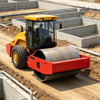 Compacteur vibrant routier 20 tonnes haute efficacité pour la construction routière, machine à tambour unique pour le compactage du sol - Prix