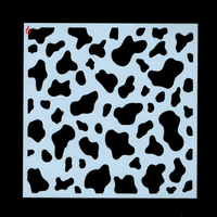 IWILL 9 pochoirs géométriques superposables réutilisables 30x30cm en PET de 0,25mm, modèles de peinture personnalisables pour murs et meubles