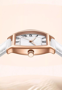 Reloj de Cuarzo para Mujer 2026, Clásico y Elegante, con Esfera Sunburst, Correa de Cuero Impermeable, Acero Inoxidable 316L - Product Image 5