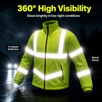Vêtement de travail extérieur coupe-vent en polaire épaisse, vêtement de sécurité industrielle, vêtement de maintenance routière, sweat-shirt réfléchissant