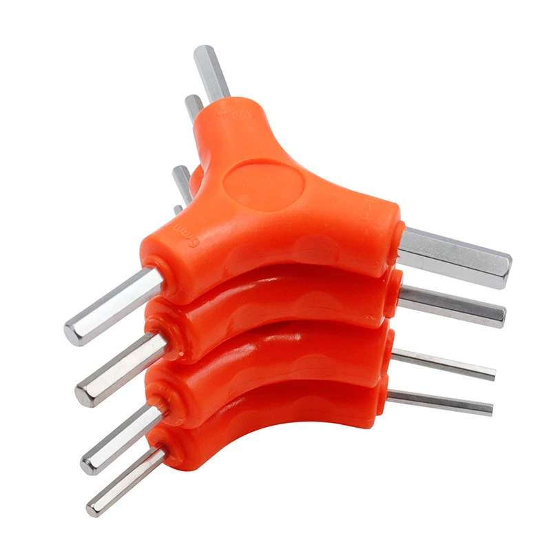 3 in 1 Trigeminal Hex Key Set 2.5/3/4/5/6/8mm Hexagon Wrench Steel Hand Tools Bicycle Maintenance Tools