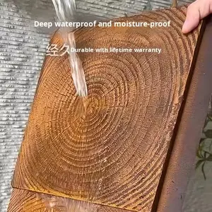 Ladrillo Ligero Impermeable de PU con Gran Diseño de Grano de Madera, Imitación de Ladrillo con Textura de Madera - Product Image 4