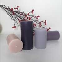 Bougie en cire d'abeille colorée, cire faite à la main pour la décoration de la maison, mariage, fête