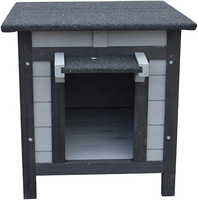 Nichoir extérieur écologique en bois pour lapins, maison moderne pour chats, habitat pour petits animaux, cage en bois massif résistante aux intempéries, amovible