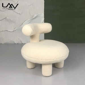 Poltroncina Nordica in Cashmere, Moderna Sedia <span class=keywords><strong>per</strong></span> Bambini in Lana d'Agnello, <span class=keywords><strong>per</strong></span> Camera da Letto e Soggiorno, Modello Engel Olga - Product Image 3