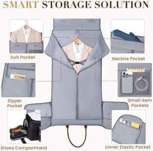 Free Sample PVC Waterproof Green Garment Bag with 24"x48" Clear Window Convenient for <b>Clothes</b> Storage Ready to Ship - Product Image 6