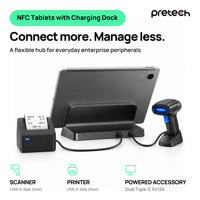 Tablet POS Android 16 G99 10,95 Inci, RAM 6GB, ROM 128GB, NFC Tap to Pay, Bersertifikasi GMS, untuk Restoran & Retail POS dengan Dock OEM