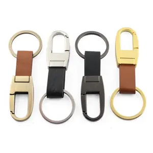 Hot Selling Men's Leather Simple Waist Pendant Buckle Hanging Strap Keychain