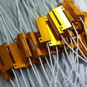 Resistor luka kawat 75Watt 10Kj, Resistor emas Aluminium, Resistor rem dinamis kawat