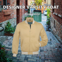 Veste universitaire pour hommes en gros 2026, taille plus, veste universitaire vierge, logo personnalisé, veste universitaire classique pour hommes