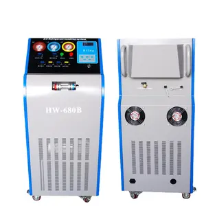 AC Refrigerant Recovery Machine HW-680B /Semi Automatic R134a Refrigerant with cleaning 1000w power for air conditioner