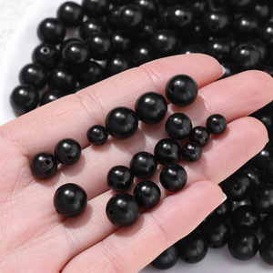 Cuentas de madera de sándalo negro natural, redondas de 6-10mm, para hacer pulseras, accesorios de joyería DIY - Product Image 4