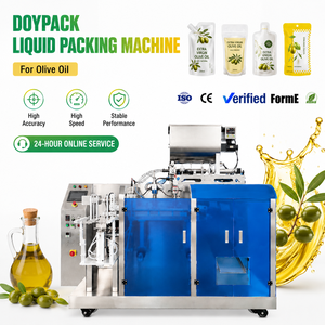 Máquina Envasadora Automática de Alta Producción para Doypack de Líquidos, Máquina Llenadora de Bolsas de Aceite de Oliva Sazonado - Product Image 1