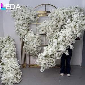 Décorations de mariage LEDA, arrangement floral, fleurs suspendues, fleurs artificielles blanches pour mariage - Product Image 5
