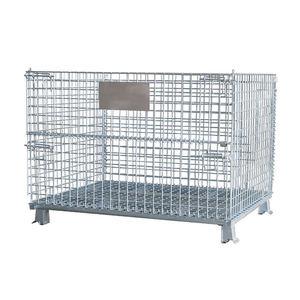Cage à palettes en treillis métallique en acier au carbone haute résistance pour le tri de <span class=keywords><strong>colis</strong></span> en station de transit express et le stockage à court terme des marchandises - Product Image 4