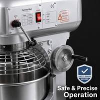 20L Planetaire Mixer, professionele kwaliteit, kantelbare kop, deegmixer voor bakkerijen, standmixer, spiraalmixer