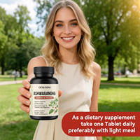 Complément Énergisant et Anti-Stress pour Adultes VitaHall Premium KSM-66 Ashwagandha & Shilajit 600mg en Comprimés, Extrait de Racine Pur, OEM ODM
