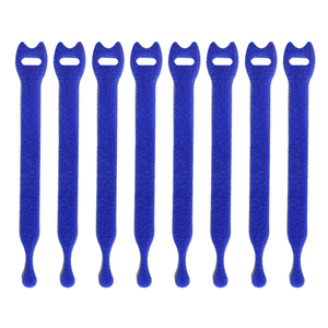 12x125mm Nylon chống thấm nước Back-to-Back móc vòng lặp quan hệ cáp lưu trữ dây đai cho nhà văn phòng lớp học tổ chức màu xanh - Product Image 6