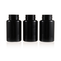 Flacon pharmaceutique en PET ambré translucide de 500 ml avec bouchon à vis, emballage pour médicaments, comprimés, capsules, pilules, produits de santé