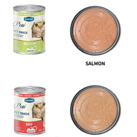 FAENBEI Cross-Border English Pet Canned Meat Paste Mousse Cat Snacks with Chicken Beef Salmon & Tuna 375g